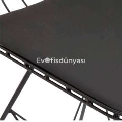 Kafes Mini Tel Bar Sandalyesi