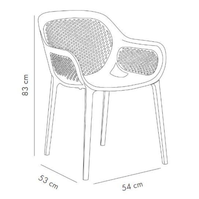 Arta Lüx PP Kollu Plastik Sandalye