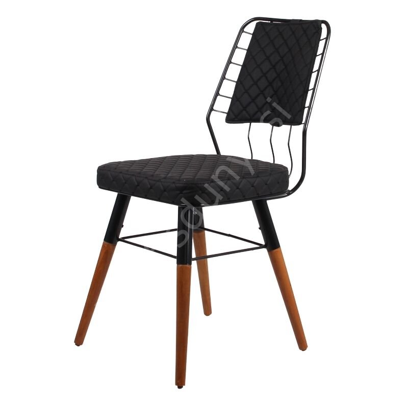 Travel Ahşap Ayaklı Tel Sandalye