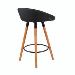 Banza Ahşap Ayaklı Bar Sandalyesi