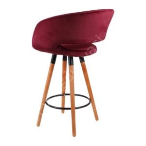 Ciro Ahşap Ayaklı Bar Sandalyesi