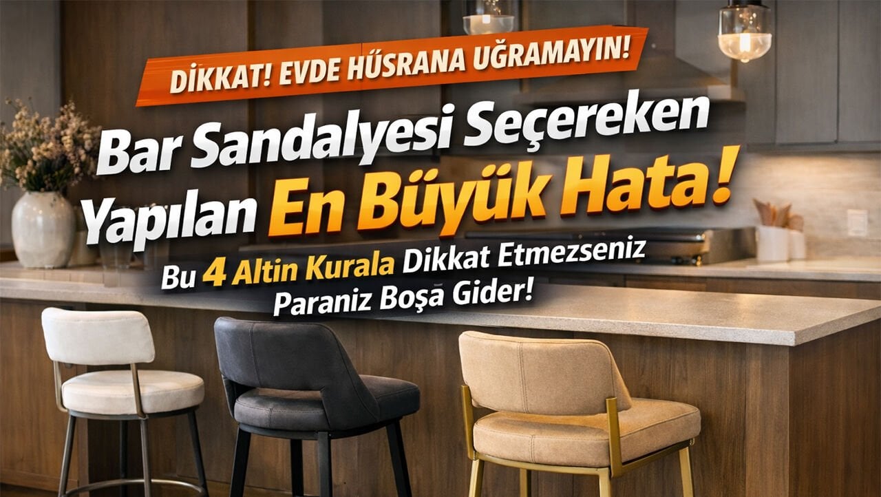 Bar Sandalyesi Seçerken Yapılan En Büyük Hata ve 4 Altın Kural