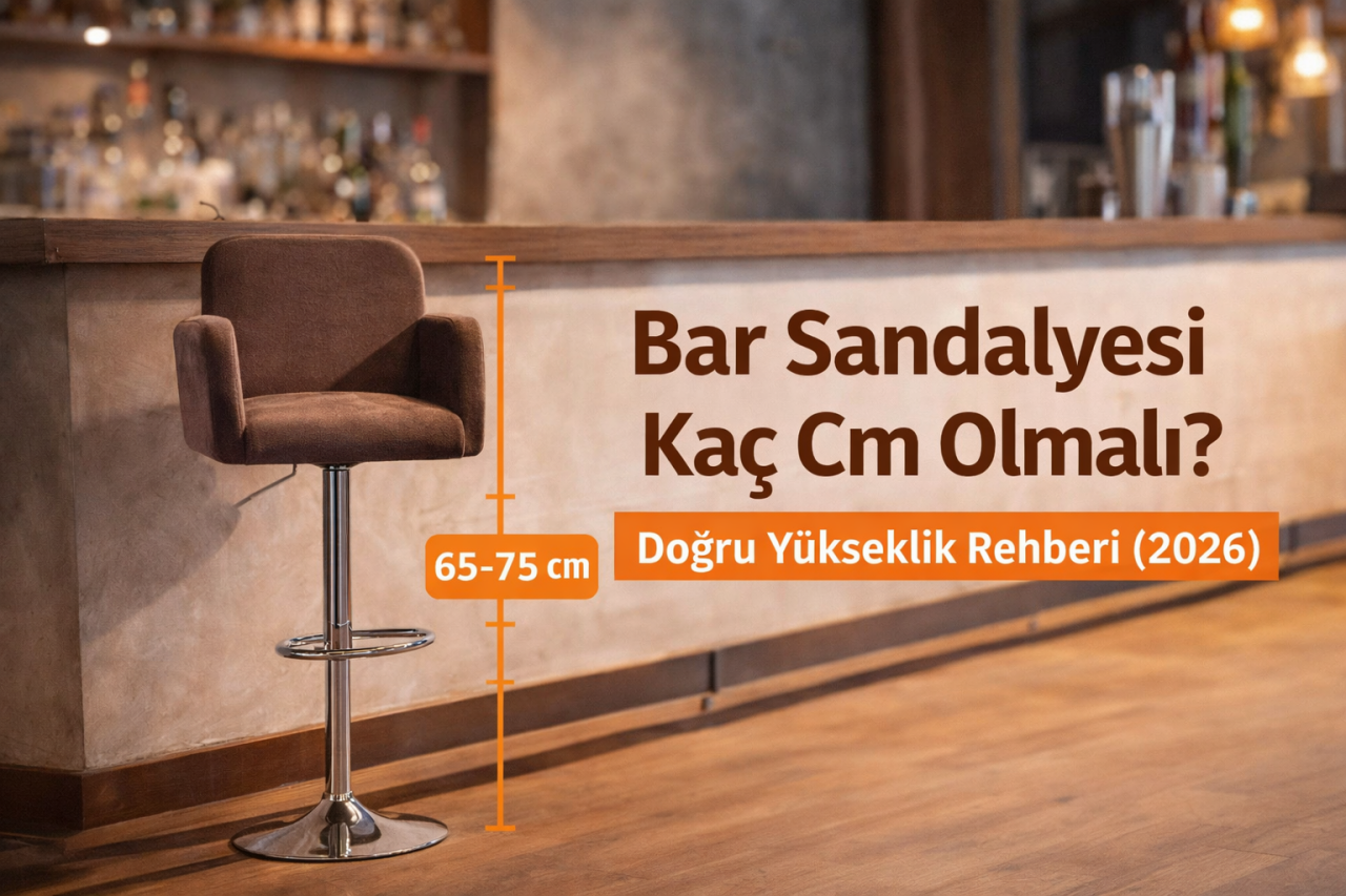 Bar Sandalyesi Kaç Cm Olmalı? Doğru Yükseklik Rehberi (2026)