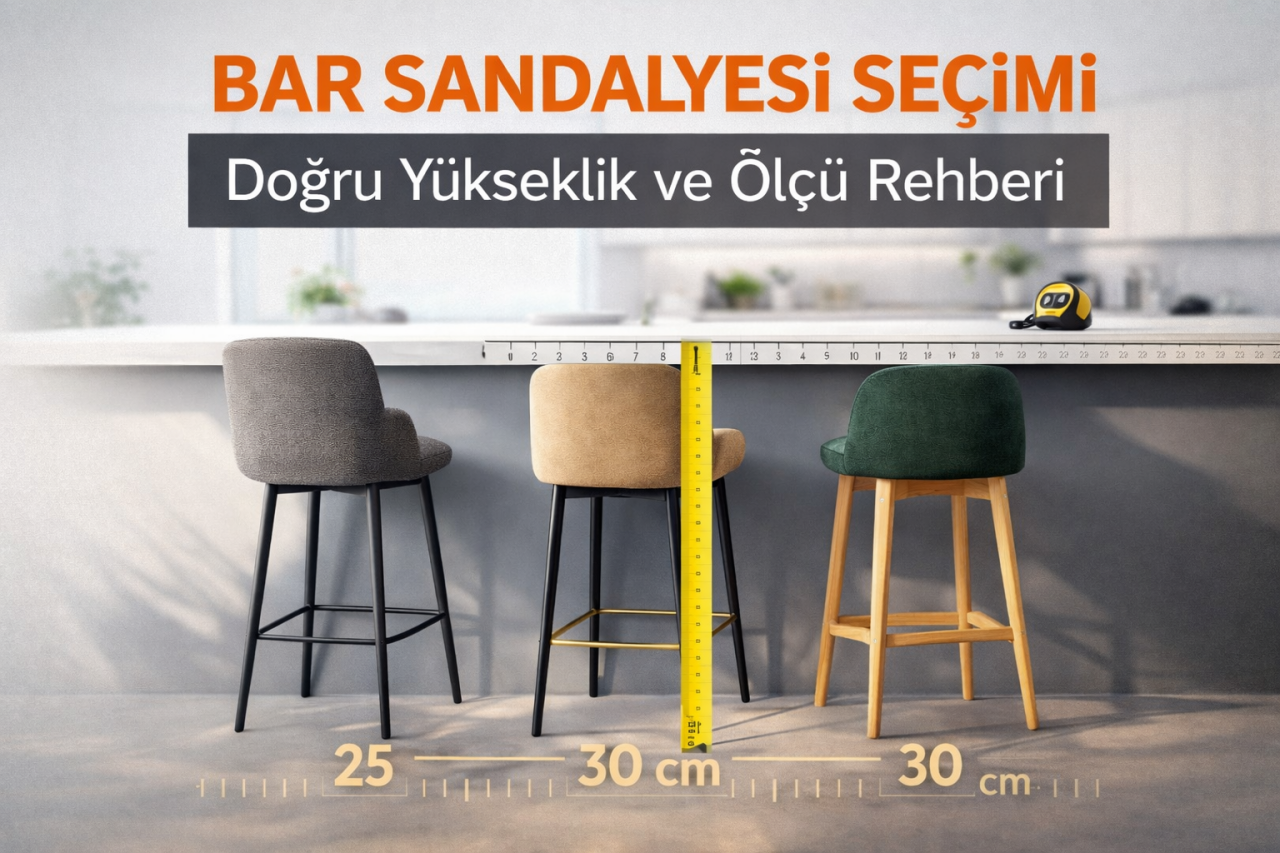 Bar Sandalyesi Seçimi? Ölçü Rehberi