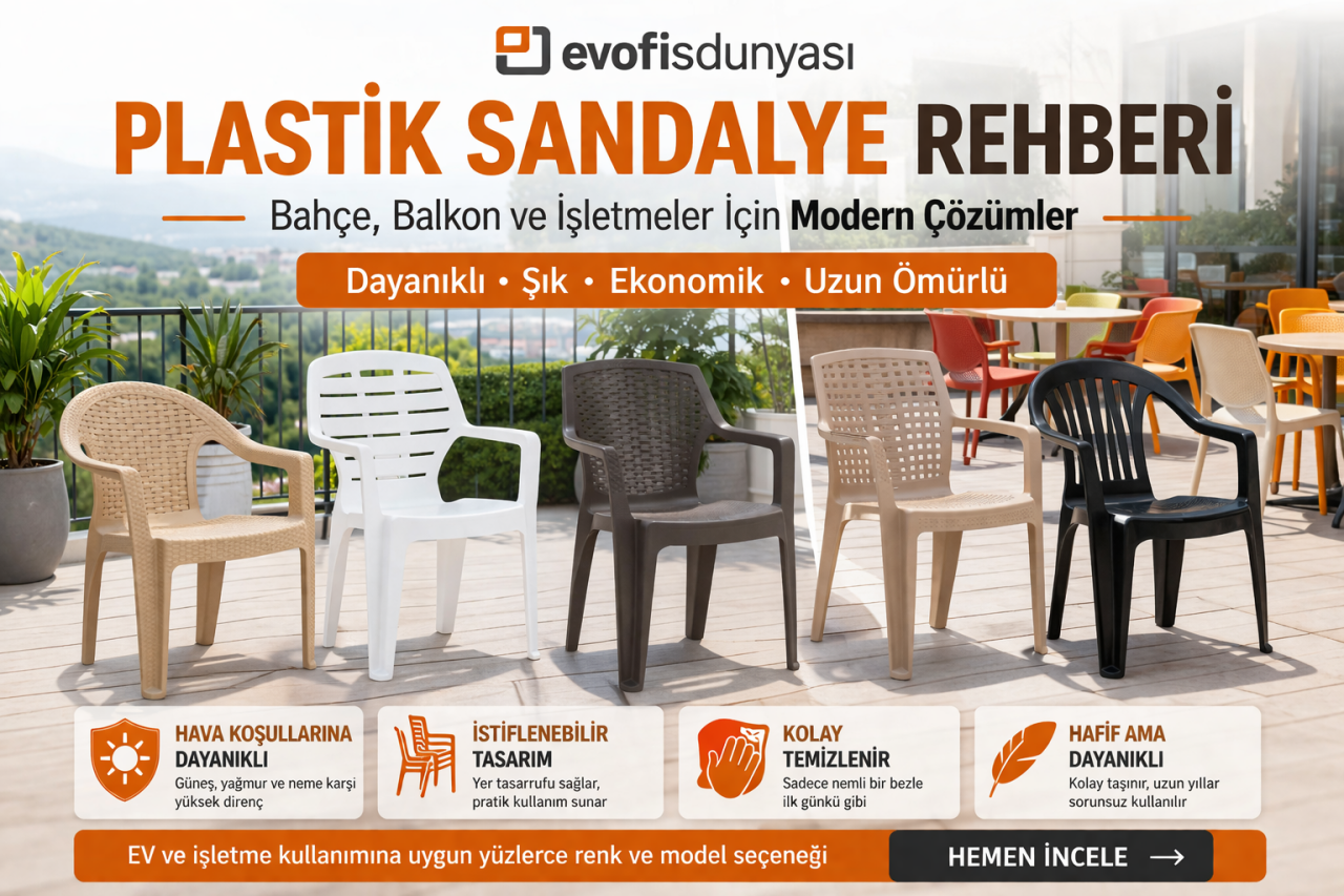 Plastik Sandalye Rehberi: Bahçe, Balkon ve İşletmeler İçin Doğru Seçim