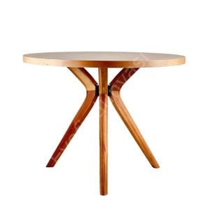 Bross 120 Çap Ahşap Yemek Masası