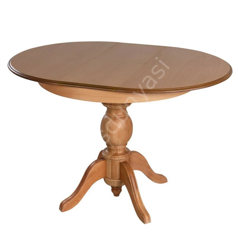 100'lük Açılır Yuvarlak Ahşap Baba Masa