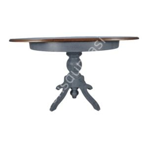 120'lik Açılır Yuvarlak Ahşap Baba Masa