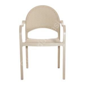 Tau PP Plastik Sandalye Cappucinno