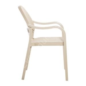 Tau PP Plastik Sandalye Cappucinno