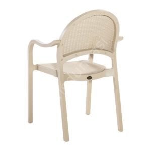 Tau PP Plastik Sandalye Cappucinno