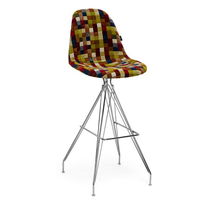 Veos Eyfel Krom Ayaklı Bar Sandalyesi Colourbox 7701