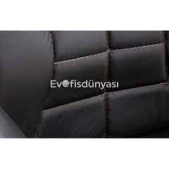 Dark Krom Ayaklı Misafir Koltuğu Siyah