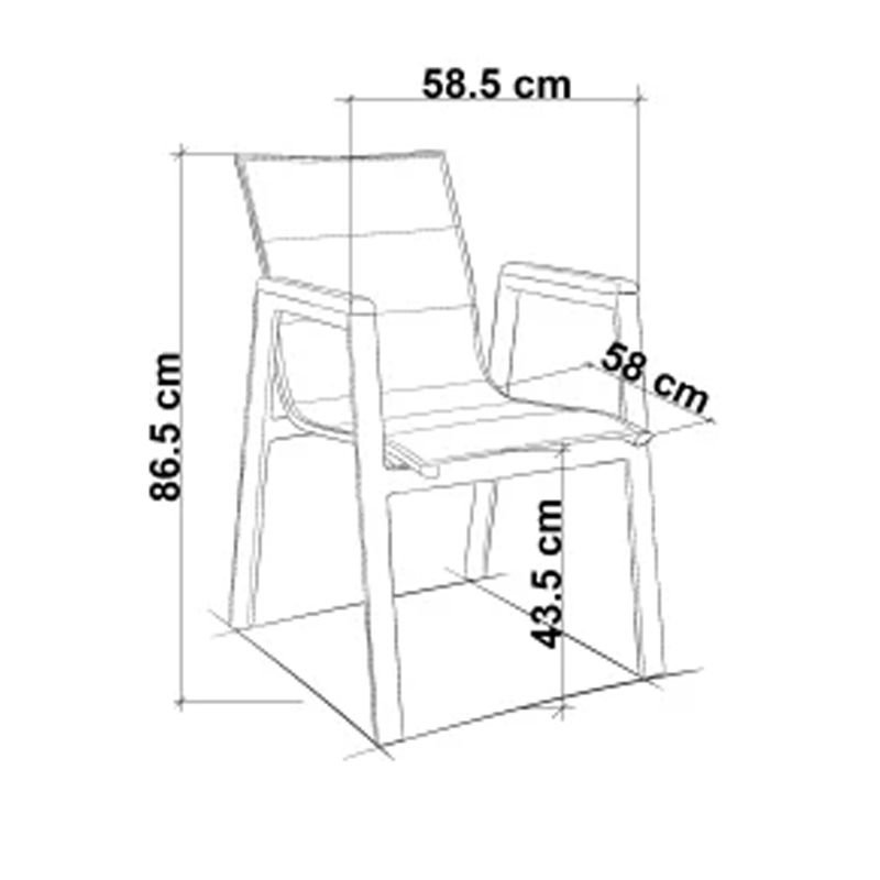 Look Fileli Pedli Dış Mekan Sandalyesi