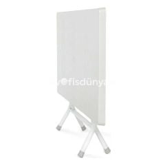 70x120 Metal Ayaklı Plastik Katlanır Masa Teak