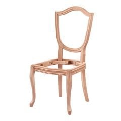 Kupa Kolsuz Ham Ahşap Sandalye