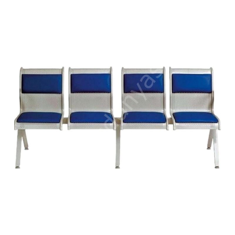 Eta Metal Kolsuz Dörtlü Bekleme Koltuğu