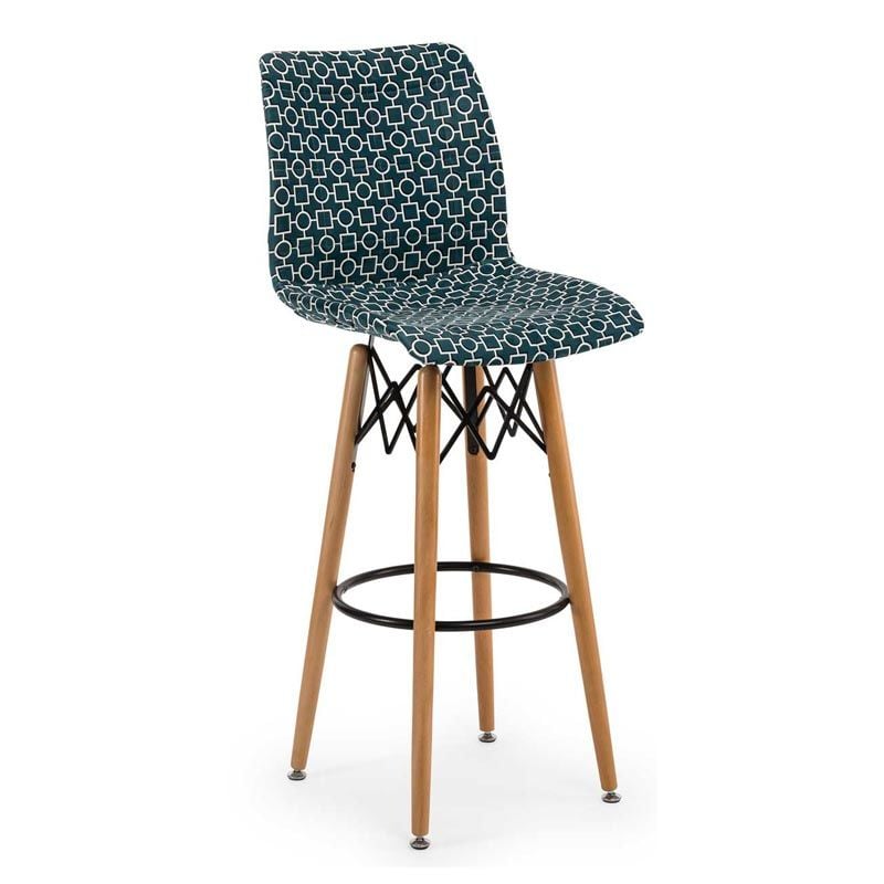 Pusat Döşemeli Ahşap Ayaklı Bar Sandalyesi Artclass 808