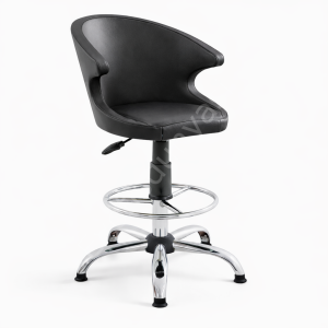 Buket Bar Sandalyesi Krom Ayaklı Yıldız