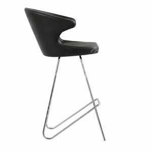 Buket Bar Sandalyesi Krom Kare Ayak