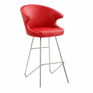 Buket Bar Sandalyesi Krom Kare Ayak