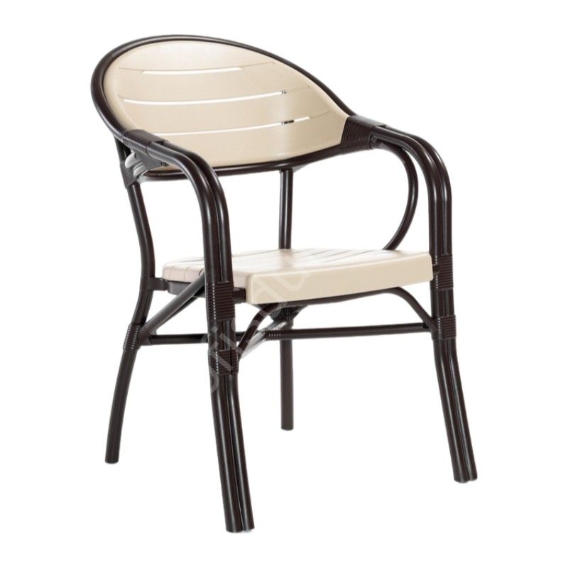 Bambo PP Plastik Sandalye kahve-kapuçino