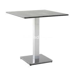 70x70 Kare Krom Ayaklı Kafe Masası 001