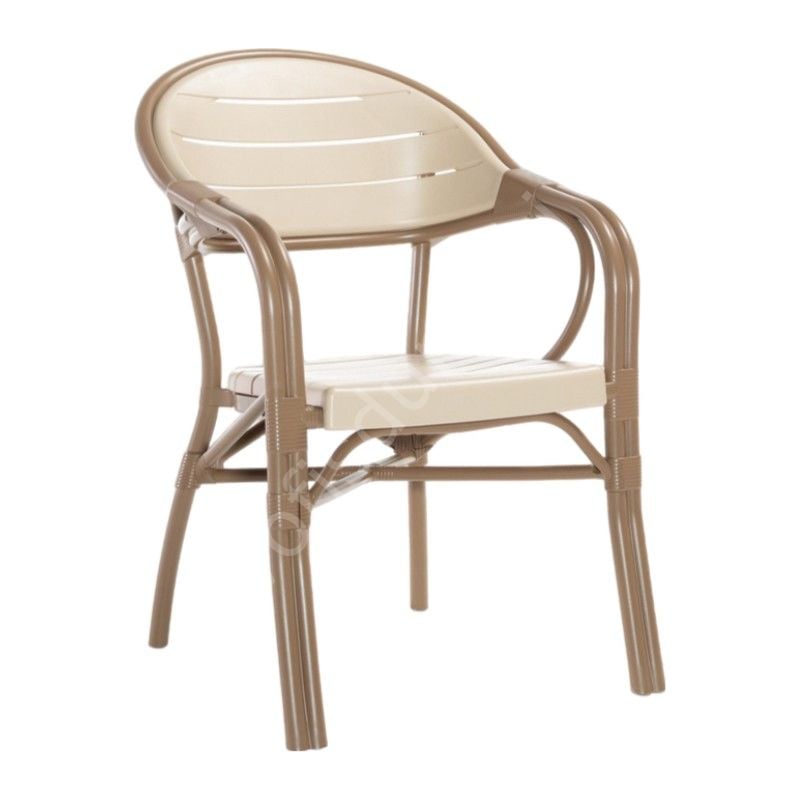 Bambo PP Plastik Sandalye Çikolata-Kapuçino