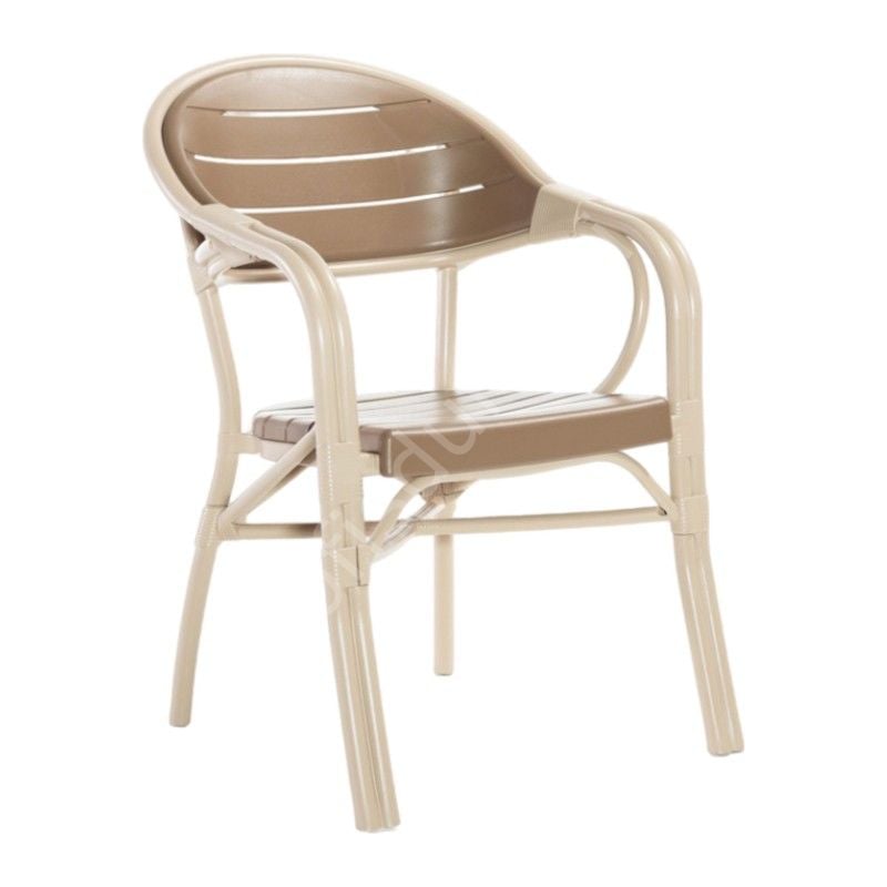 Bambo PP Plastik Sandalye Kapuçino-Çikolata