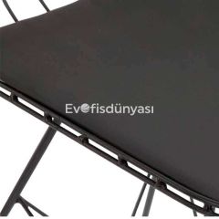 Kafes Mini Tel Bar Sandalyesi