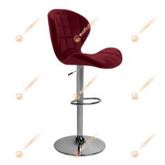 İzmir Lüx Bar Sandalyesi Bordo