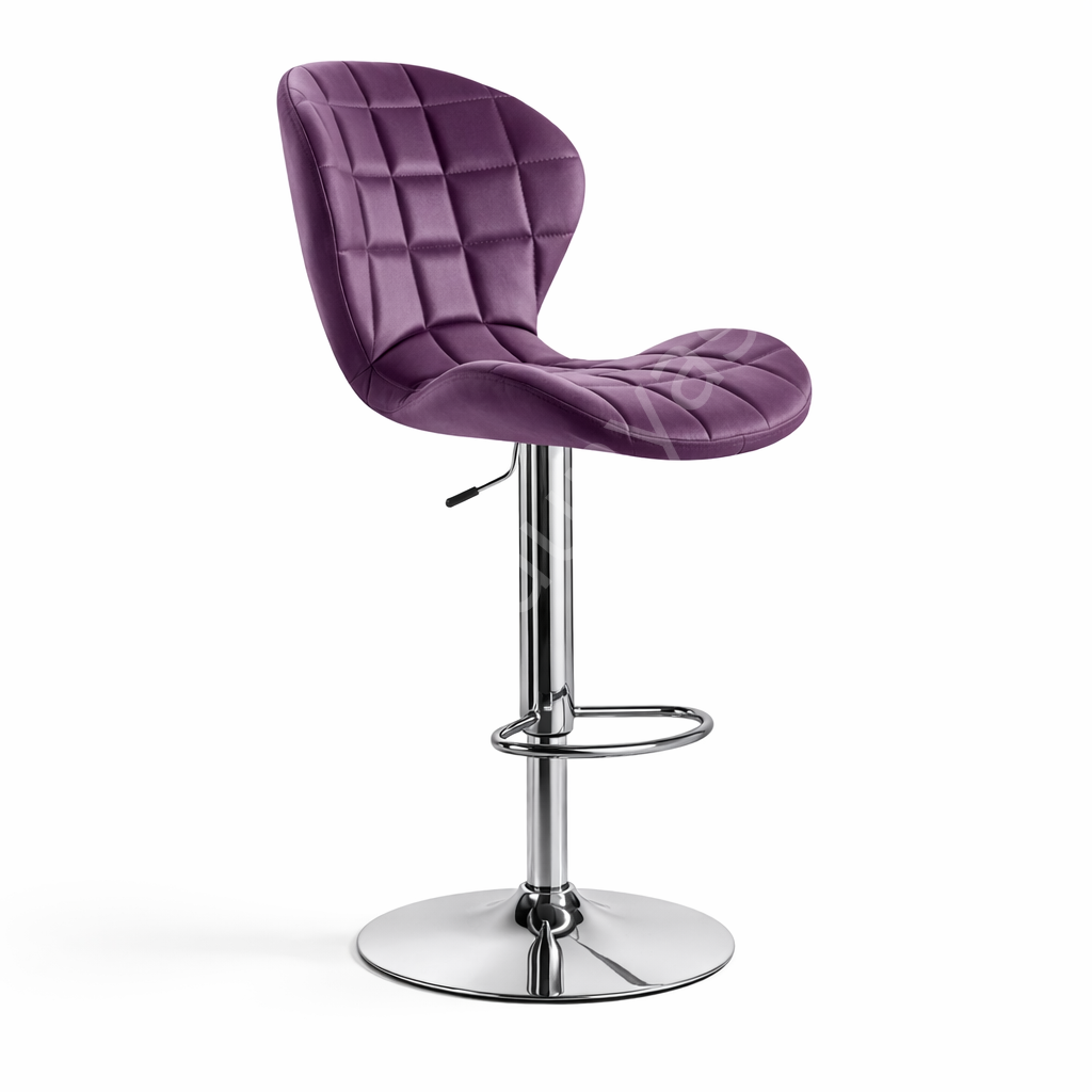 İzmir Lüx Bar Sandalyesi Mor