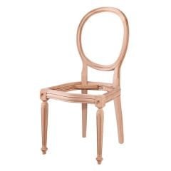 Manolya Tornalı Ham Ahşap Sandalye