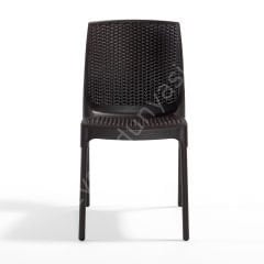 Lost PP Rattan Sandalye Kolsuz Kahve