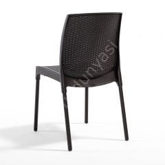 Lost PP Rattan Sandalye Kolsuz Kahve