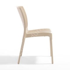 Lost PP Rattan Sandalye Kolsuz Cappucino