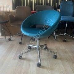 Song Çalışma Koltuğu Petrol Yeşil - Krom