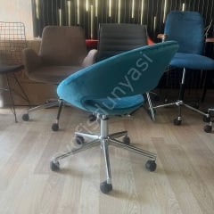 Song Çalışma Koltuğu Petrol Yeşil - Krom