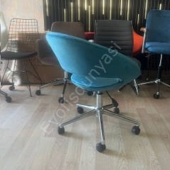 Song Çalışma Koltuğu Petrol Yeşil - Krom