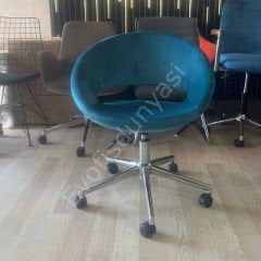 Song Çalışma Koltuğu Petrol Yeşil - Siyah Boya