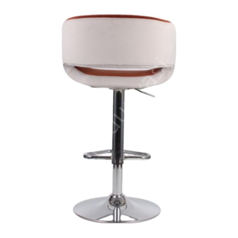 Ciro Boru Ayaklı Bar Sandalyesi Turuncu Gri