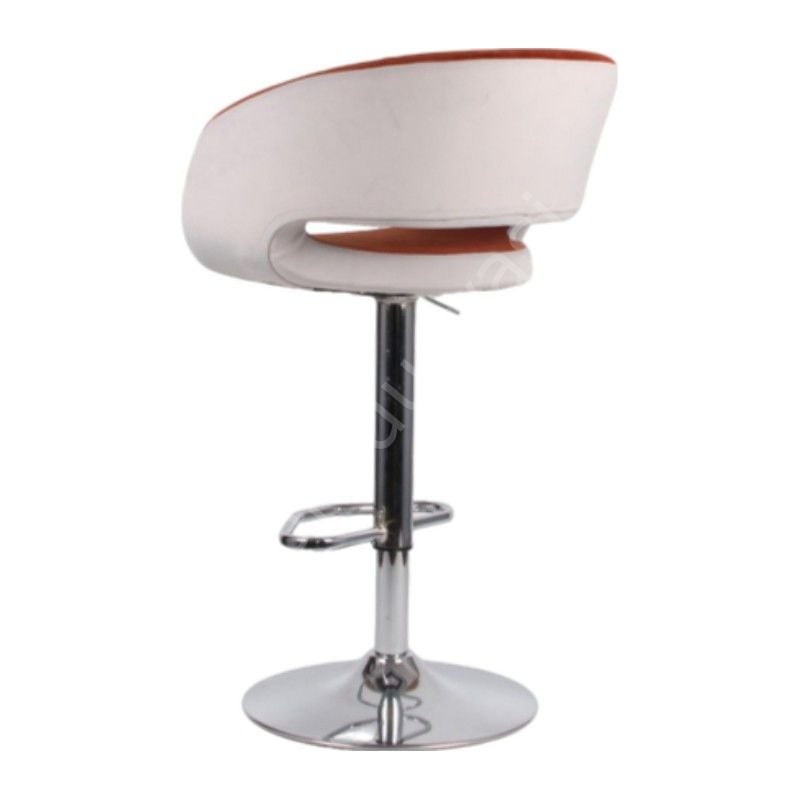 Ciro Boru Ayaklı Bar Sandalyesi Turuncu Gri