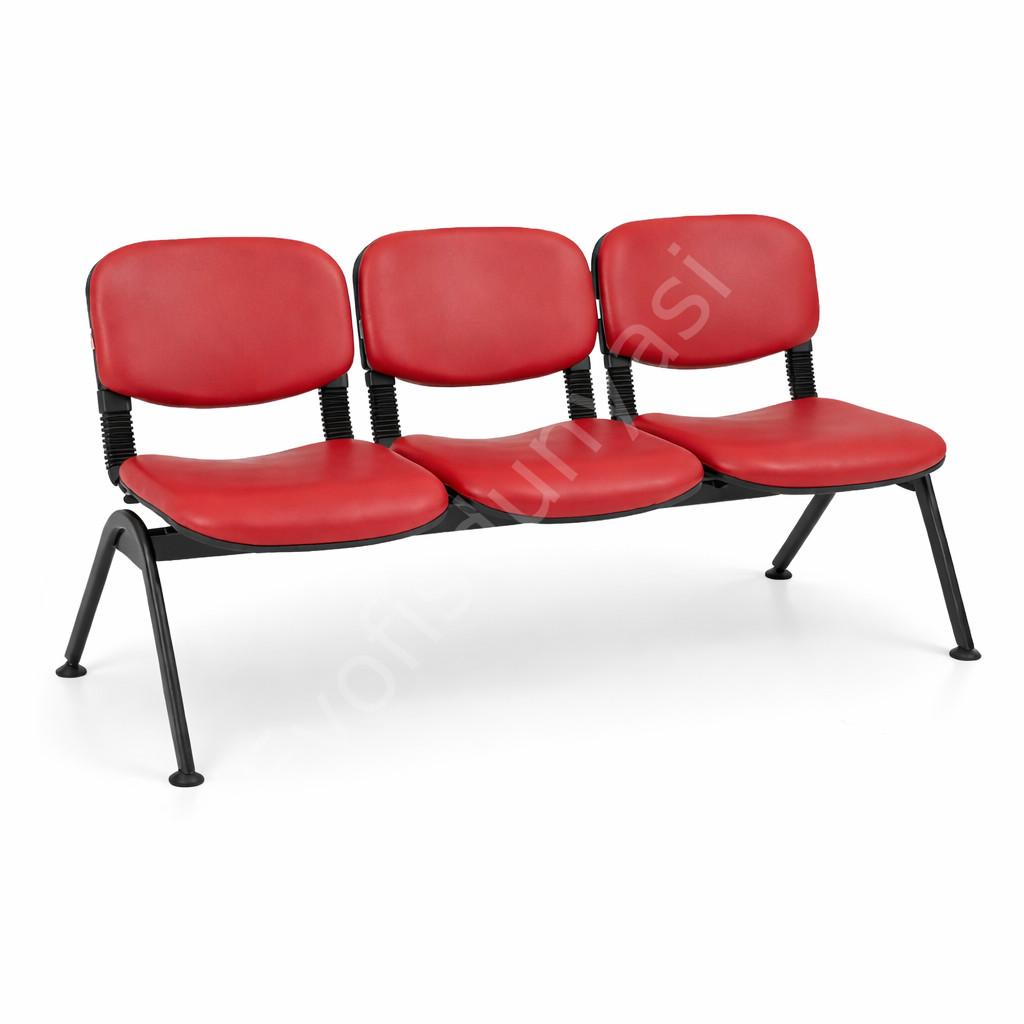 Form Üçlü Bekleme Koltuğu Boyalı