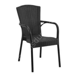 Laroy PP Kollu Rattan Görünümlü Sandalye