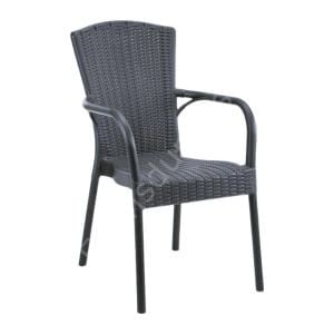 Laroy PP Kollu Rattan Görünümlü Sandalye