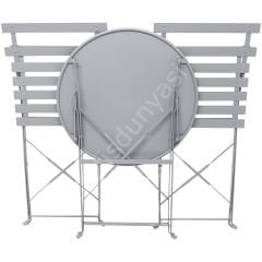 Biga Katlanır Metal Masa Sandalye Takımı