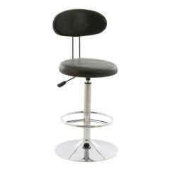 Edis Bar Taburesi Tepsi Krom Ayaklı