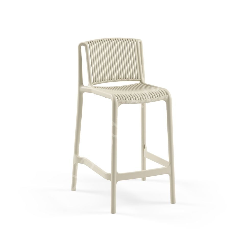 Tropik PP Plastik Bar Sandalyesi 75 cm - Siyah