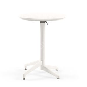 Moon 60 cm Yuvarlak PP Katlanır Kafe Masası Siyah