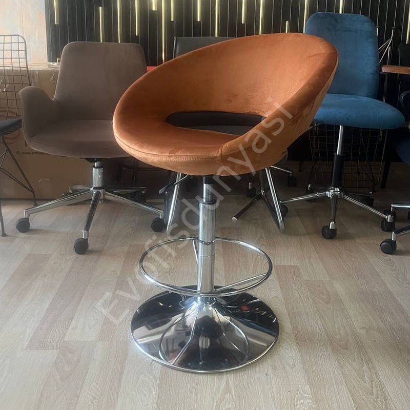 Song Çemberli Bar Sandalyesi Kiremit